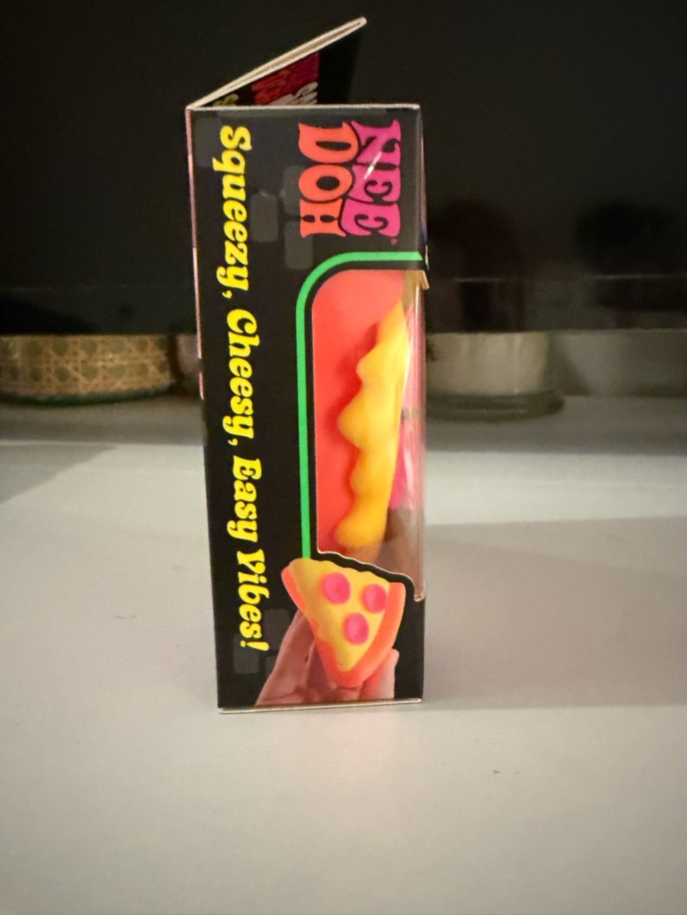 NeeDoh Squeeza Pizza Slice - Yellow & Pink and Orange - Picture 2 of 5